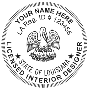 Louisiana Licensed Interior Designer<BR>Electronic Seal