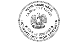 LID-E - Louisiana Licensed Interior Designer<BR>Electronic Seal